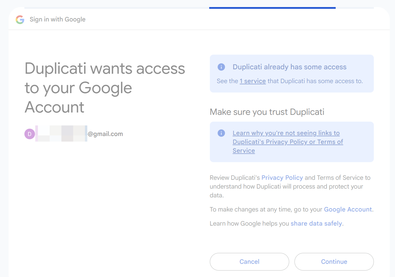 How to generate a Google Drive (Full Access) AuthID - Duplicati