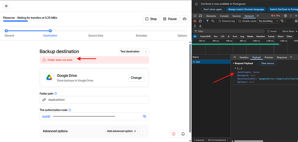 Issue with Creating New Subfolders on Google Drive Destination in the ...
