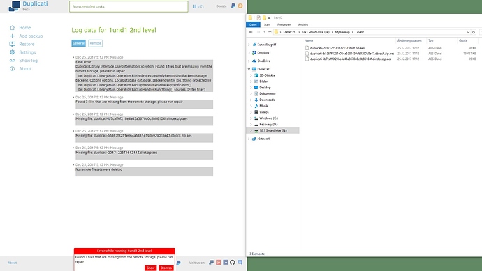 Duplicati WebDAV 1u1 - 2nd level (2)