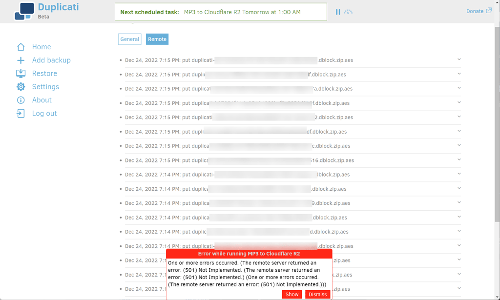 Google Drive backups failing with 429 error for larger backups · Issue  #4944 · duplicati/duplicati · GitHub