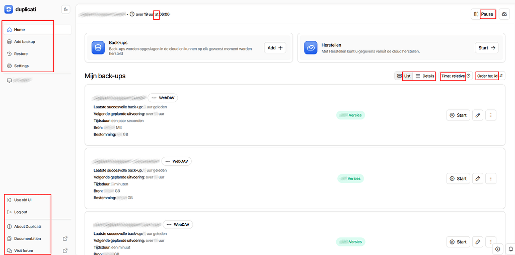 Parts of GUI stay untranslated - UX - Duplicati